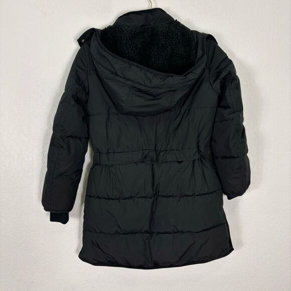 J. Crew Black Chateau Puffer Jacket with PrimaLoft Hooded Winter Jacket Size XXS - Picture 2 of 6